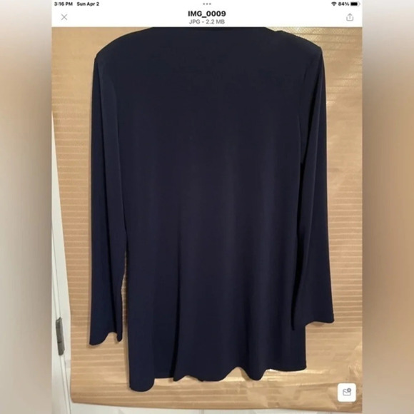 PECK & PECK~NICE WEIGHT~JACKET~ NAVY~NWOT - Picture 4 of 4